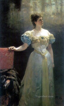 マリア・クラヴディエヴナ・テニシェワ王女の肖像 1896年 イリヤ・レーピン Oil Paintings
